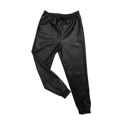 PU Leather Joggers