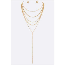 Drip layer necklace set